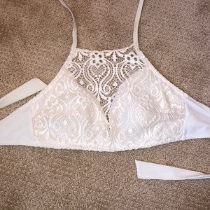 White Lace bikini top